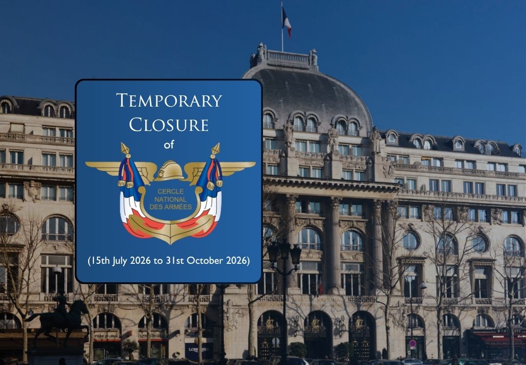 Reciprocal Club Update: Hôtel du Cercle National des Armées Temporary Closure image